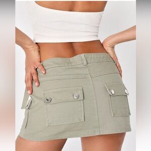 Steve Madden Krisha Mini Shirt  With Built In Shorts. Light Sage